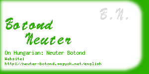 botond neuter business card